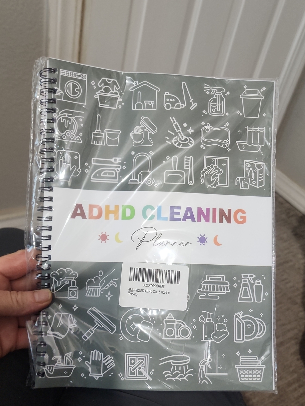ADHD Cleaning Planner - Gray Color